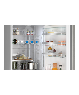 SIEMENS KG39NAIBT iQ500 Kühlgefrierkombination (B, 129 kWh, 2030 mm hoch, Inox-antifingerprint)