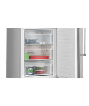 SIEMENS KG39NAIBT iQ500 Kühlgefrierkombination (B, 129 kWh, 2030 mm hoch, Inox-antifingerprint)