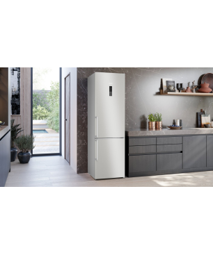 SIEMENS KG39NAIBT iQ500 Kühlgefrierkombination (B, 129 kWh, 2030 mm hoch, Inox-antifingerprint)