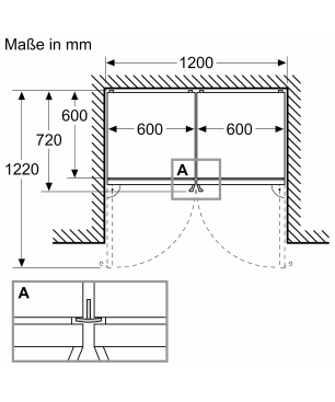 SIEMENS KG39NXIBF iQ300 Kühlgefrierkombination (B, 129 kWh, 2030 mm hoch, inox-antifingerprint)