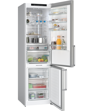 SIEMENS KG39NAIAT iQ500 Kühlgefrierkombination (A, 104 kWh, 2030 mm hoch, Inox-antifingerprint)