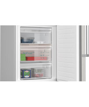 SIEMENS KG39NAIAT iQ500 Kühlgefrierkombination (A, 104 kWh, 2030 mm hoch, Inox-antifingerprint)