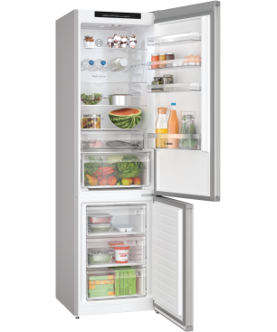 BOSCH KGN392LBF Serie 4 Kühlgefrierkombination (B, 129 kWh, 2030 mm hoch, Inox-look)