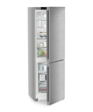 LIEBHERR CNsdc 5223-20 Plus NoFrost Kühlgefrierkombination (C, 161 kWh, 1855 mm hoch, Edelstahltür/Silber)