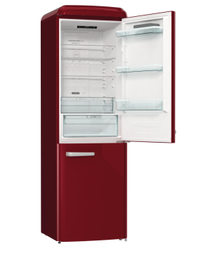 GORENJE ONRK619DR Gorenje Retro Collection Kühlgefrierkombination (D, 192 kWh, 1940 mm hoch, Bordo)