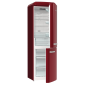 GORENJE ONRK619DR Gorenje Retro Collection Kühlgefrierkombination (D, 192 kWh, 1940 mm hoch, Bordo)