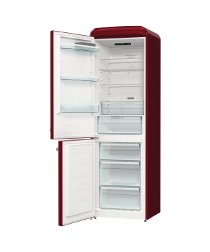 GORENJE ONRK619ER-L Kühl-Gefrierkombination (E, 194 cm hoch, rot)