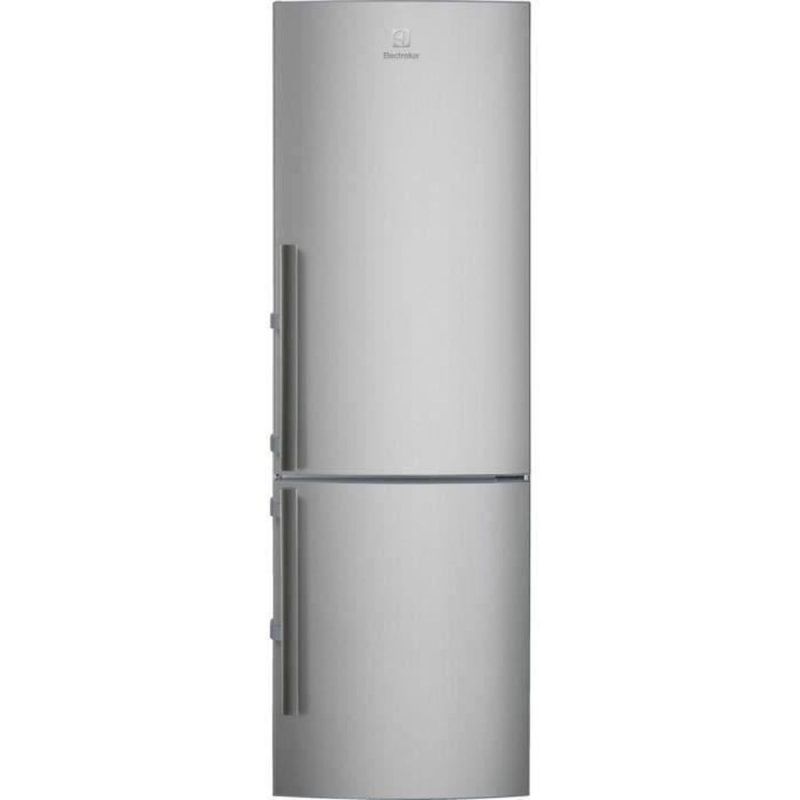 ELECTROLUX LNT4TE33X2 KühlGefrierkombination (E, 185 cm hoch, Silber)