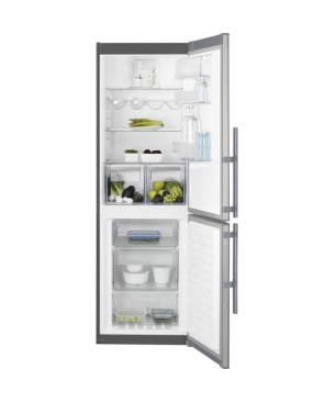 ELECTROLUX LNT4TE33X2 KühlGefrierkombination (E, 185 cm hoch, Silber)