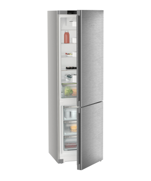 LIEBHERR KGNcef 2063 Pure Kühlgefrierkombination (C, 162 kWh, 2015 mm hoch, Edelstahl/Silber)