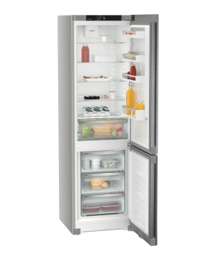 LIEBHERR KGNcef 2063 Pure Kühlgefrierkombination (C, 162 kWh, 2015 mm hoch, Edelstahl/Silber)