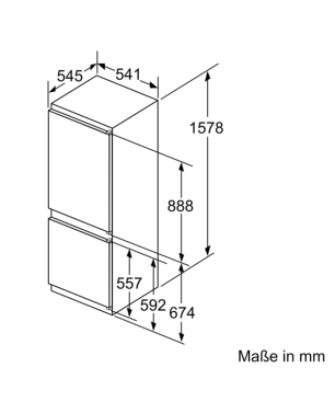 SIEMENS KI77VVSF0 iQ300 Kühlgefrierkombination (F, 1578 mm hoch, k.A.)