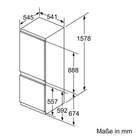 SIEMENS KI77VVSF0 iQ300 Kühlgefrierkombination (F, 1578 mm hoch, k.A.)