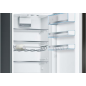 BOSCH KGE398XBA Serie 6 Kühlgefrierkombination (B, 119 kWh, 2010 mm hoch, Edelstahl schwarz)