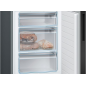 BOSCH KGE398XBA Serie 6 Kühlgefrierkombination (B, 119 kWh, 2010 mm hoch, Edelstahl schwarz)