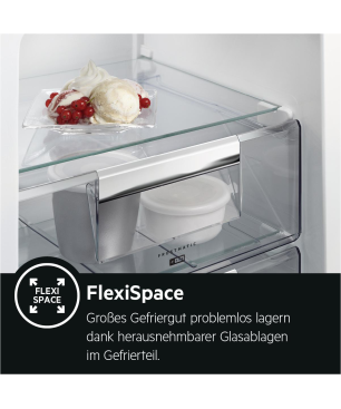 AEG SCE618F3LF Serie 5000 mit ColdSense Kühlgefrierkombination (F, 273 kWh, 1769 mm hoch, Weiß)