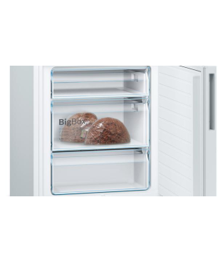 BOSCH KGE49AWCA Serie 6 Kühlgefrierkombination (C, 163 kWh, 2010 mm hoch, Weiß)