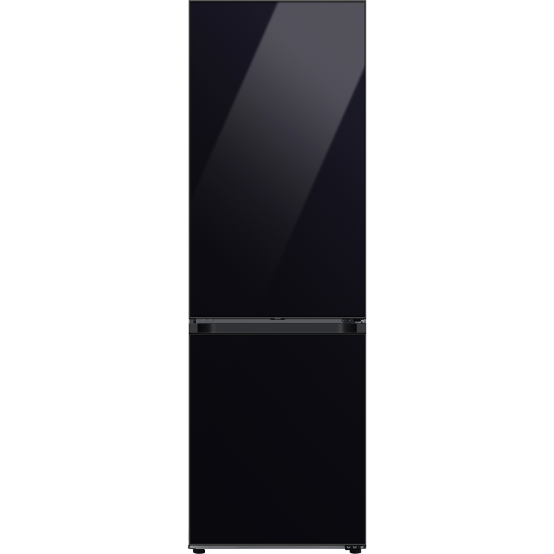 SAMSUNG RL34A6B0D22/EG Bespoke Kühlgefrierkombination (D, 204 kWh, 1850 mm hoch, Clean Black)