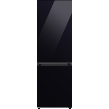 SAMSUNG RL34A6B0D22/EG Bespoke Kühlgefrierkombination (D, 204 kWh, 1850 mm hoch, Clean Black)