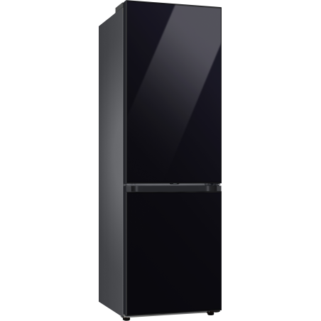 SAMSUNG RL34A6B0D22/EG Bespoke Kühlgefrierkombination (D, 204 kWh, 1850 mm hoch, Clean Black)