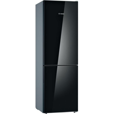 BOSCH KGV36VBEAS KühlGefrierkombination (E, 186 cm hoch, Schwarz)