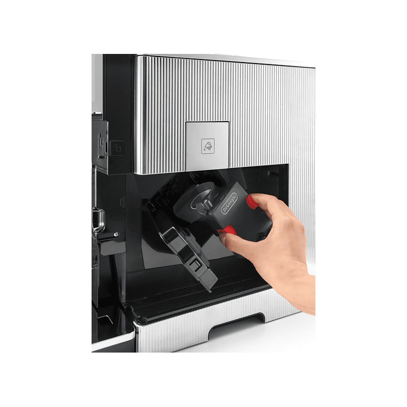 DELONGHI Maestosa EPAM960.75.GLM Kaffeevollautomat Silber/Schwar DELONGHI Maestosa EPAM960.75.GLM Kaffeevollautomat Silber/Schwar