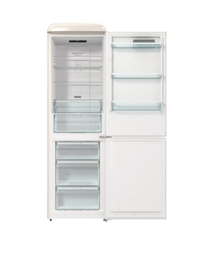 GORENJE ONRK619EC Kühl-Gefrierkombination (E, 194 cm hoch, Helles Beige)