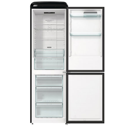 GORENJE ONRK619EBK Kühl-Gefrierkombination (E, 194 cm hoch, Schwarz)