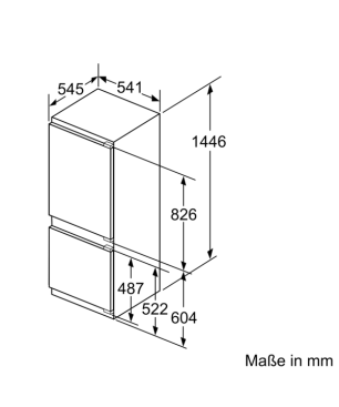 BOSCH KIV67VSF0 Serie 4 Kühlgefrierkombination (F, 245 kWh, 1446 mm hoch, k.A.)