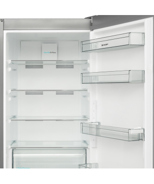 SHARP SJ-BA20DHXIC-EU Kühl-Gefrierkombination (C, 201 cm hoch, Silber)