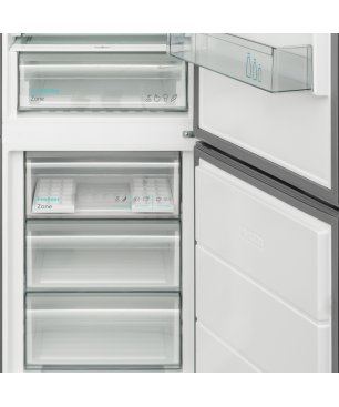 SHARP SJ-BA20DHXIC-EU Kühl-Gefrierkombination (C, 201 cm hoch, Silber)