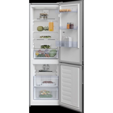 BEKO RCNA366K34SN KühlGefrierkombination (F, 185,2 cm hoch, Silber)