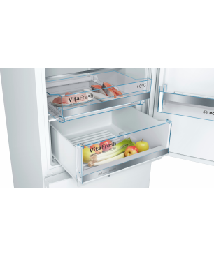 BOSCH KGE 36 AWCA Serie 6 Kühlgefrierkombination (C, 149 kWh, 1860 mm hoch, Weiß)