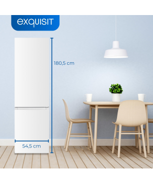 EXQUISIT KGC265-70-NF-040C weiss Kühlgefrierkombination (C, 141,00 kWh, 1805 mm hoch, weiss)