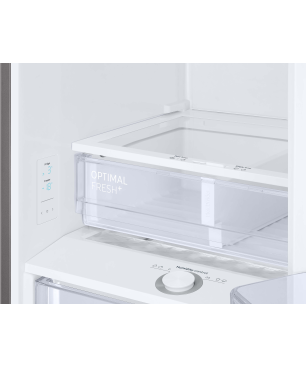 SAMSUNG RL34T603DSA Kühlgefrierkombination (D, 204 kWh, 1853 mm hoch, Edelstahl Look)