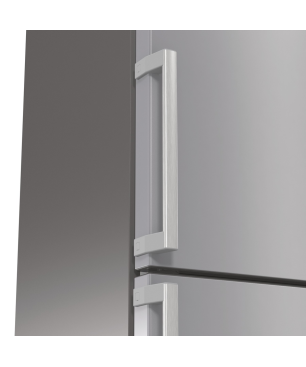 GORENJE NRK6192ES5F Gorenje Essential Line Kühlgefrierkombination (E, 242 kWh, 1850 mm hoch, Silber)