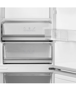 MIDEA MDRB470MGC02 Kühl-/Gefrierkombination (C, 1850 mm hoch, Inox)