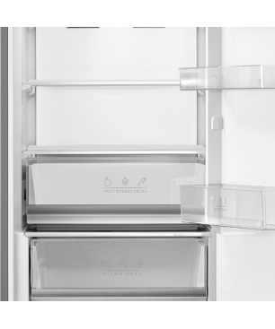 MIDEA MDRB470MGC02 Kühl-/Gefrierkombination (C, 1850 mm hoch, Inox)