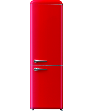 WOLKENSTEIN WKG265RT FR Kühlgefrierkombination (E, 1833 mm hoch, rot)