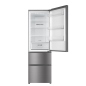 HAIER HTR3619ENMN 3D 60 SERIE 3 Kühlgefrierkombination (E, 265 kWh, 1905 mm hoch, Edelstahllook)