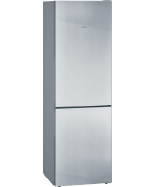 SIEMENS KG36VVLEA iQ300 Kühlgefrierkombination (E, 233 kWh, 1860 mm hoch, Edelstahl-Look)