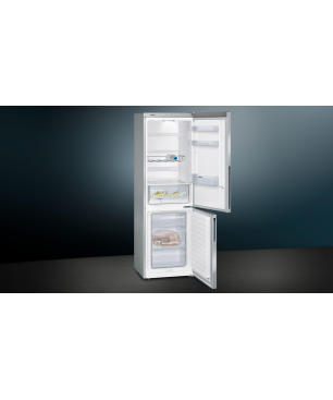 SIEMENS KG36VVLEA iQ300 Kühlgefrierkombination (E, 233 kWh, 1860 mm hoch, Edelstahl-Look)