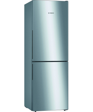 BOSCH KGV 332 LEA Kühlgefrierkombination (E, 228 kWh, 1760 mm hoch, Edelstahl-Optik)