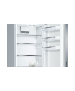 BOSCH KGE394LCA Serie 6 Kühlgefrierkombination (C, 149 kWh, 2010 mm hoch, Edelstahl-Optik/Pearl Grey)