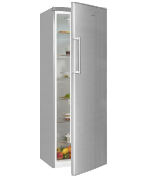 EXQUISIT KS350-V-H-040E inoxlook Kühlschrank (114,00 kWh/Jahr, E, 1730 mm hoch, Edelstahloptik)