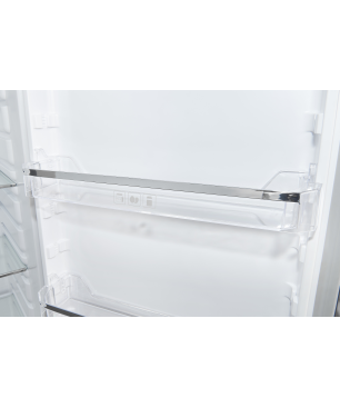 EXQUISIT KS350-V-H-040E inoxlook Kühlschrank (114,00 kWh/Jahr, E, 1730 mm hoch, Edelstahloptik)