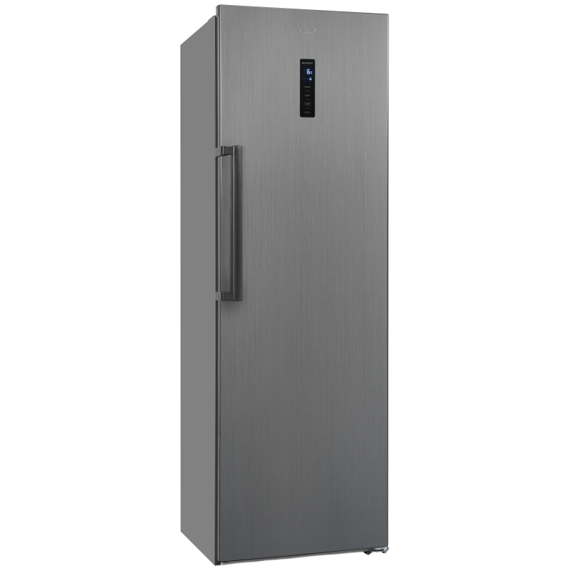 EXQUISIT KS360-V-HE-040E inoxlook-az Kühlschrank (118,00 kWh/Jahr, E, 1850 mm hoch)