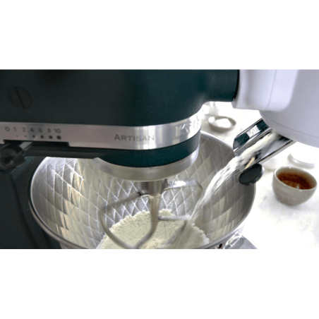 KITCHENAID 5KSM156QPEPP Küchenmaschine Pebbled Palm/Silber gesteppt...