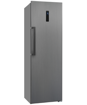 EXQUISIT KS360-V-HE-040E inoxlook-az Kühlschrank (118,00 kWh/Jahr, E, 1850 mm hoch, Edelstahloptik)
