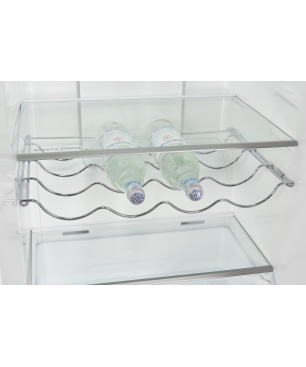 EXQUISIT KS360-V-HE-040E inoxlook-az Kühlschrank (118,00 kWh/Jahr, E, 1850 mm hoch, Edelstahloptik)